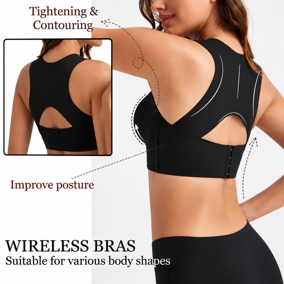 High-Impact Posture Support Sports Bra