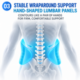 Adjustable Lumbar Support Back Brace with Pulley System – 360° Lower Back Support