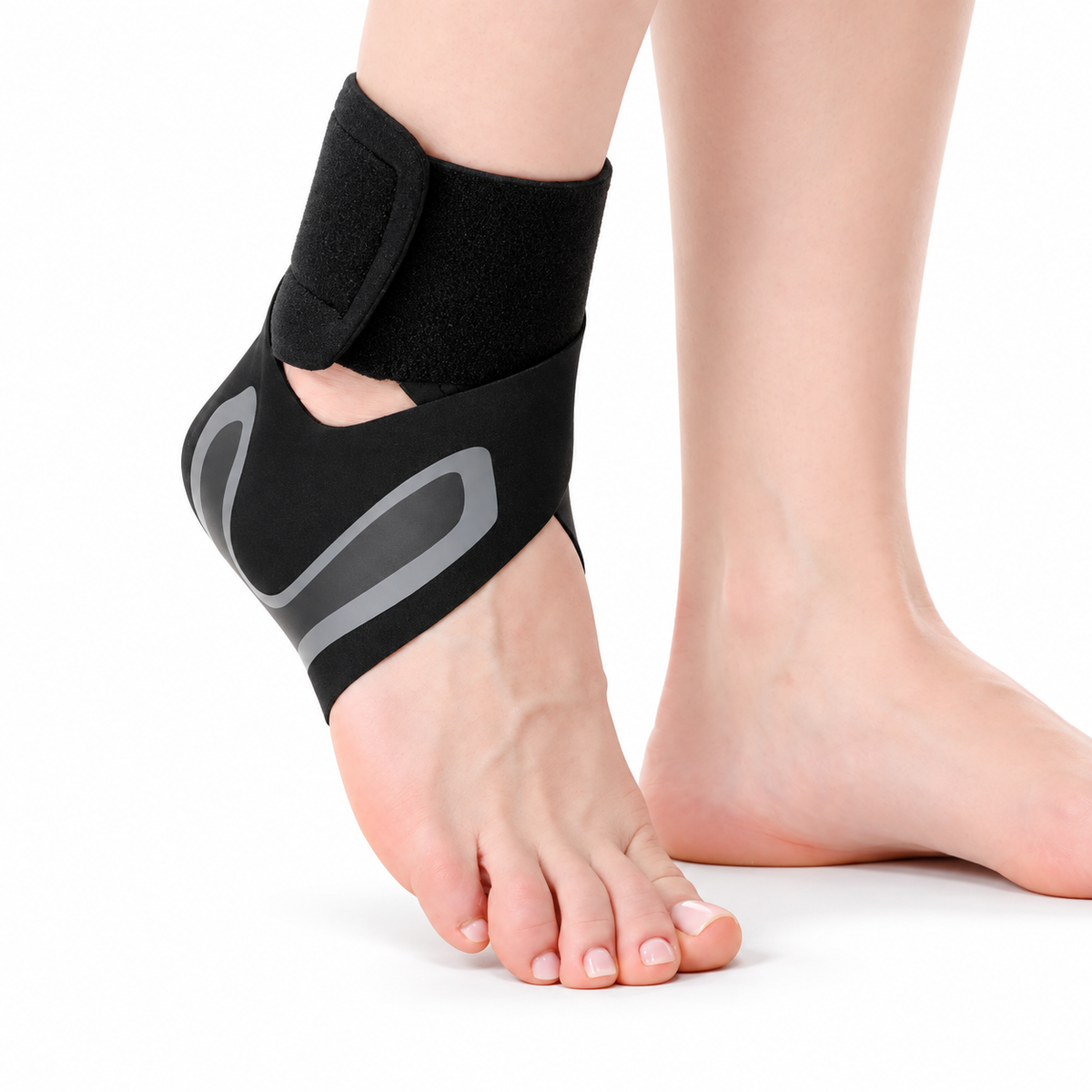 Adjustable Ankle Brace with Open Heel & Toe