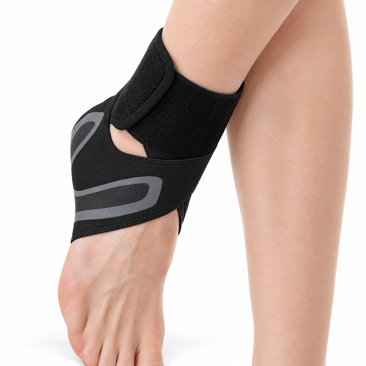 Adjustable Ankle Brace with Open Heel & Toe