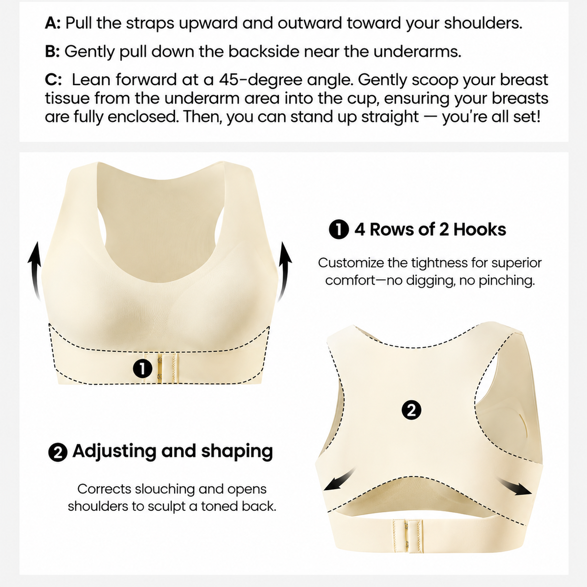 High-Impact Posture Support Sports Bra