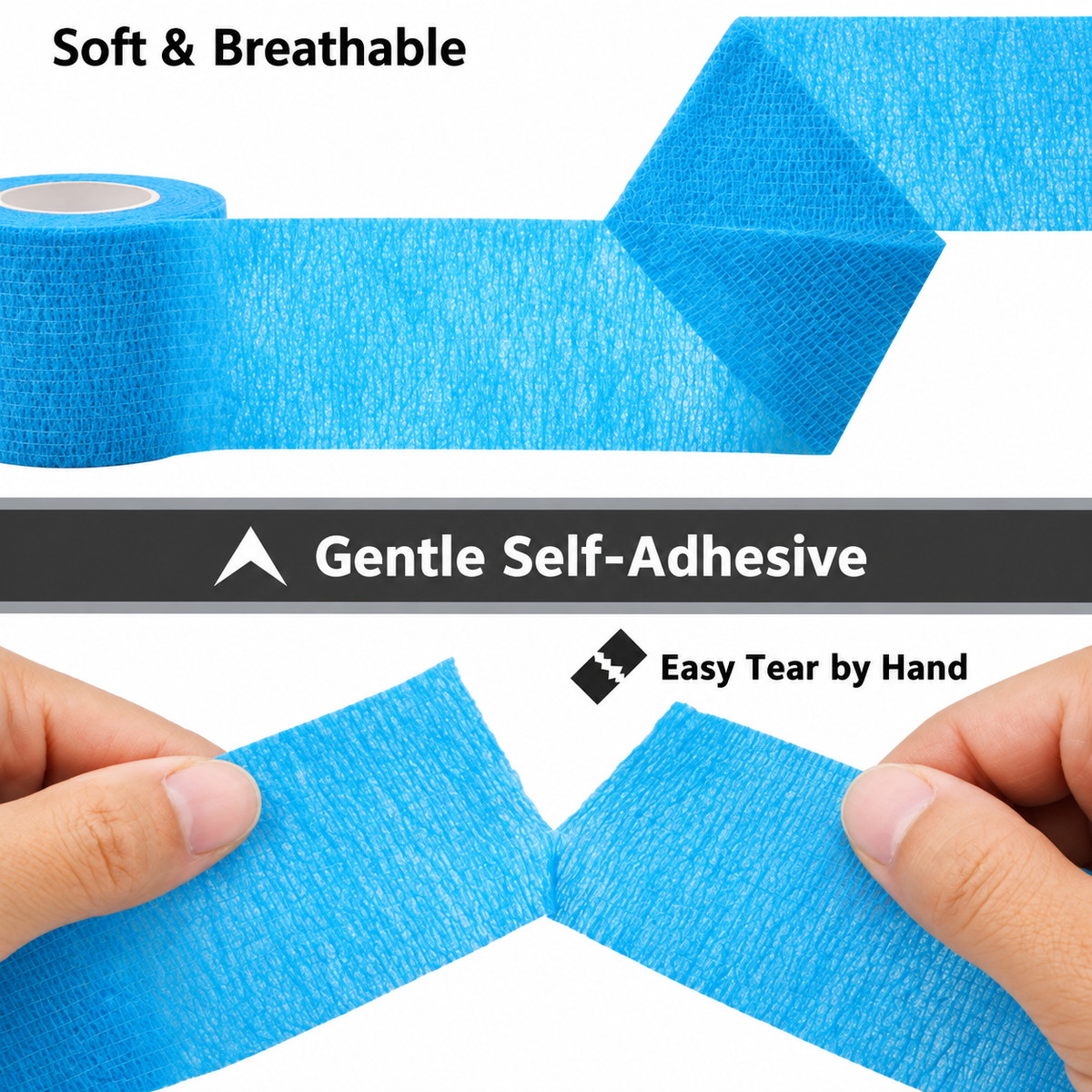 Self-Adhesive Sports Wrap – 10 Rolls