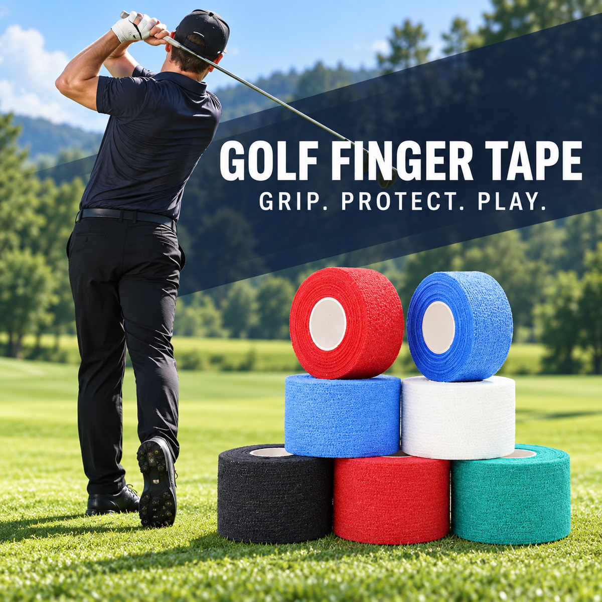 Self-Adhesive Sports Wrap – 10 Rolls